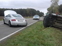 Wypadek na drodze wojewódzkiej 677