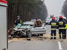 Kolejny wypadek na drodze wojewódzkiej nr 677 z udziałem ciągnika rolniczego.