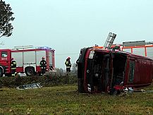 Dachowanie na drodze Śniadowo – Chomentowo