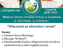 Wieczorek ze zdrowiem i urodą