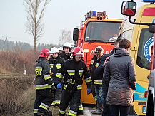 Wypadek na trasie Śniadowo – Łomża.