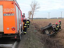 Wypadek na trasie Śniadowo – Łomża.