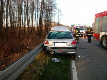 Wypadek w okolicach miejscowości Jakać Dworna