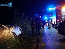 Na „podwójnym gazie” wjechał do rowu