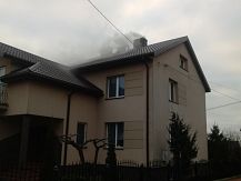 Pożar sadzy w miejscowości Żebry