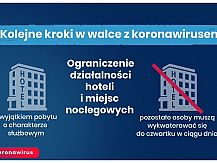 Kolejne kroki w walce z koronawirusem