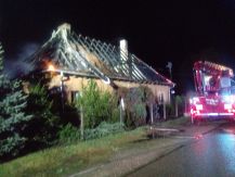 Pożar budynku mieszkalnego w Śniadowie