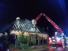 Pożar budynku mieszkalnego w Śniadowie