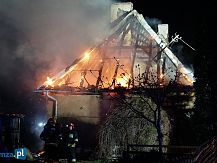 Pożar budynku mieszkalnego w Śniadowie