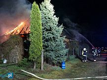 Pożar budynku mieszkalnego w Śniadowie