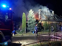 Pożar budynku mieszkalnego w Śniadowie