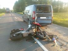 Groźny wypadek młodej motocyklistki