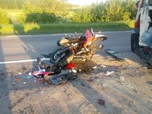 Groźny wypadek młodej motocyklistki