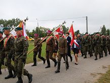 Uroczystość odsłonięcia Alei Dębów Pamięci Oficerów Pułku 3 Strzelców Konnych