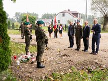 Uroczystość odsłonięcia Alei Dębów Pamięci Oficerów Pułku 3 Strzelców Konnych