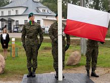 Uroczystość odsłonięcia Alei Dębów Pamięci Oficerów Pułku 3 Strzelców Konnych