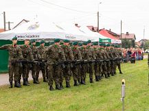 Uroczystość odsłonięcia Alei Dębów Pamięci Oficerów Pułku 3 Strzelców Konnych