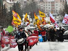 Grupy z GOK Śniadowo na ORSZAKU TRZECH KRÓLI w Łomży