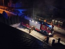 Pożar sadzy w przewodzie kominowym w miejscowości Jakać Borki
