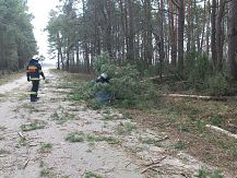 Wichura nad  Gminą Śniadowo