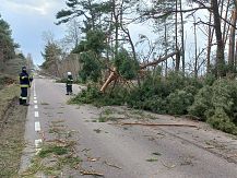 Wichura nad  Gminą Śniadowo