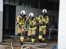 Ćwiczenia strażaków w Gminie Śniadowo