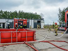 Ćwiczenia strażaków w Gminie Śniadowo