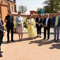 Samorządowcy z Niemiec i Łotwy w Śniadowie