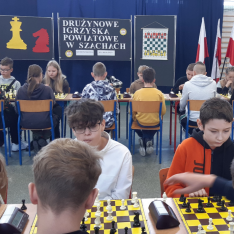 Igrzyska powiatowe w szachach w Szczepankowie