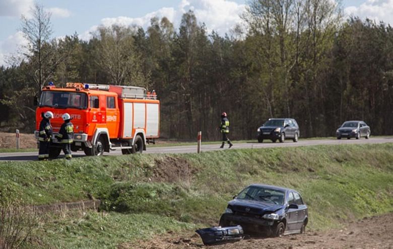 Wypadek na drodze wojewódzkiej Nr 677