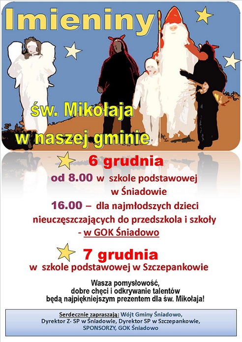 Imieniny św. Mikołaja w Gminie Śniadowo!