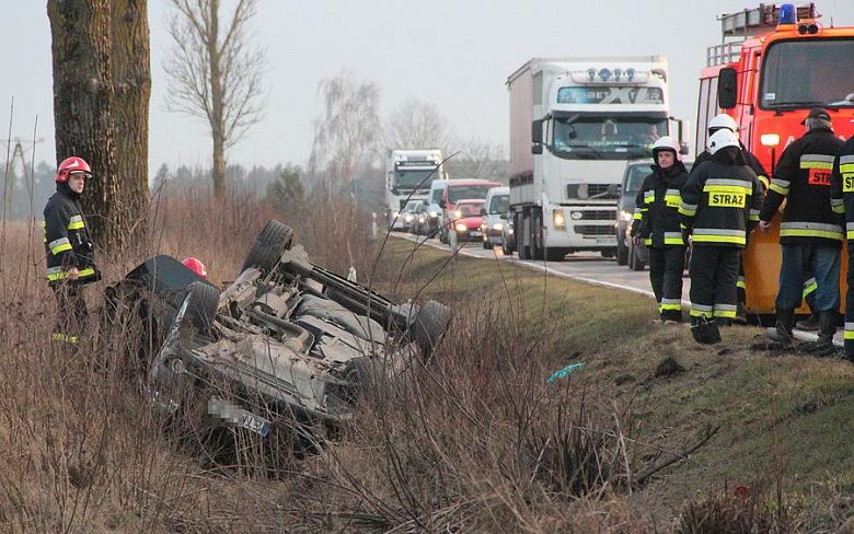 Wypadek na trasie Śniadowo – Łomża.