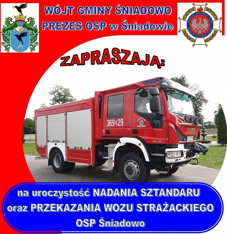 Zaproszenie na uroczystości strażackie