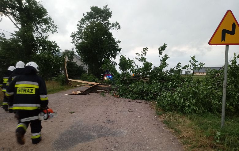 Wiatr zrywał dachy i powalał drzewa. Tragiczne skutki nawałnicy.