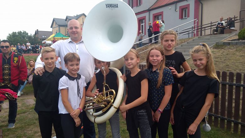 Nasza orkiestra na II Festiwalu Orkiestr Dętych Gminy Łomża