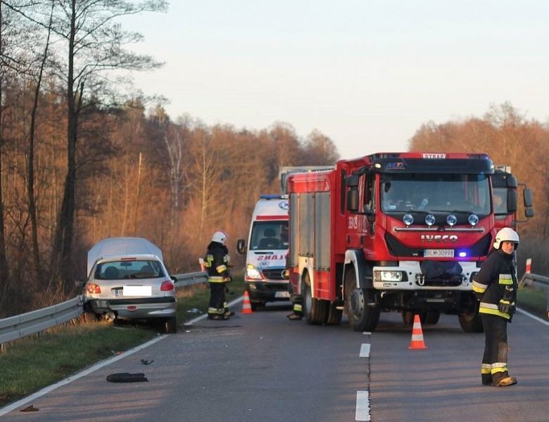 Wypadek w okolicach miejscowości Jakać Dworna