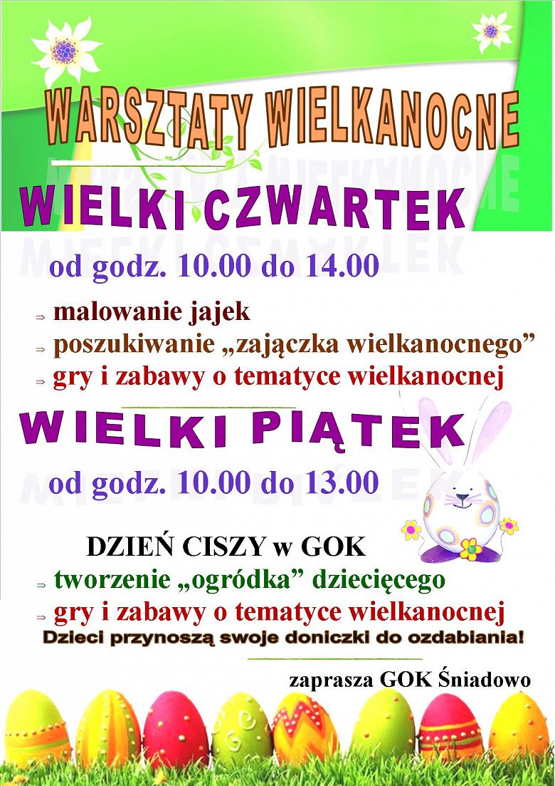 WARSZTATY WIELKANOCNE