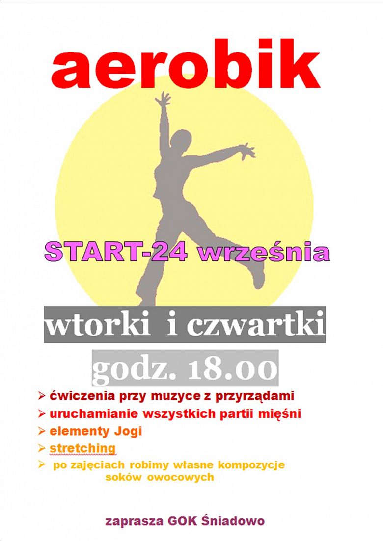 RUSZAJĄ ZAJĘCIA w GOK Śniadowo!