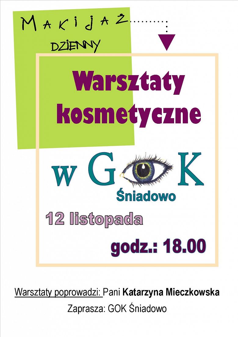 WARSZTATY KOSMETYCZNE- 