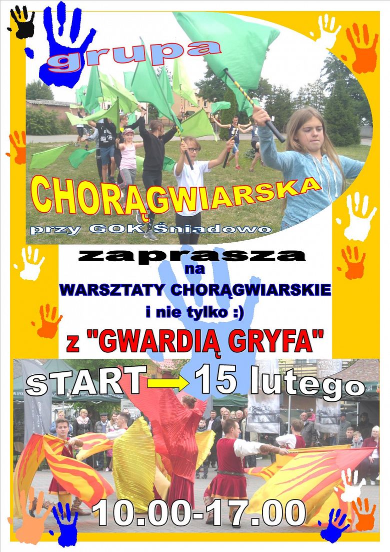 ZAPRASZAMY na WARSZTATY CHORĄGWIARSKIE z GWARDIĄ GRYFA!