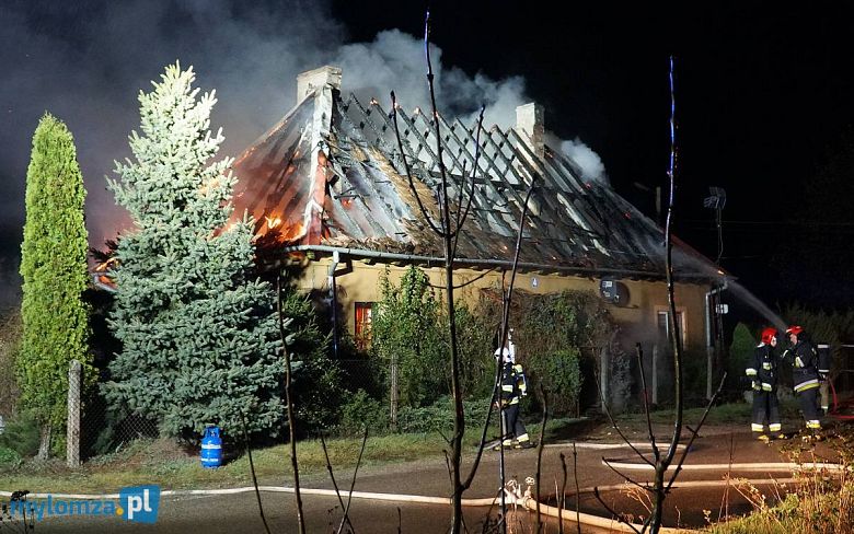 Pożar budynku mieszkalnego w Śniadowie