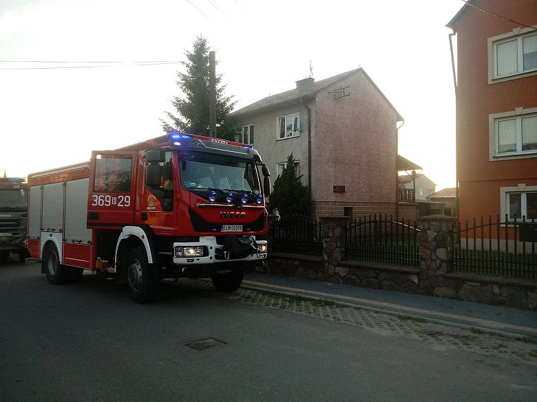 Pożar na ulicy Ogrodowej w Śniadowie