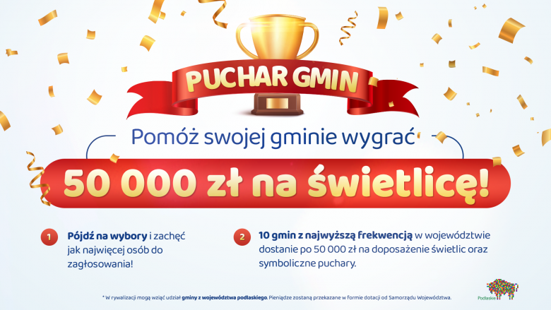 Biorąc udział w wyborach możemy wygrać wyposażenie świetlic