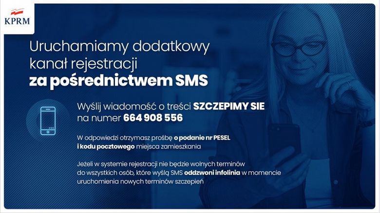 Zarejestruj się na szczepienie przez SMS
