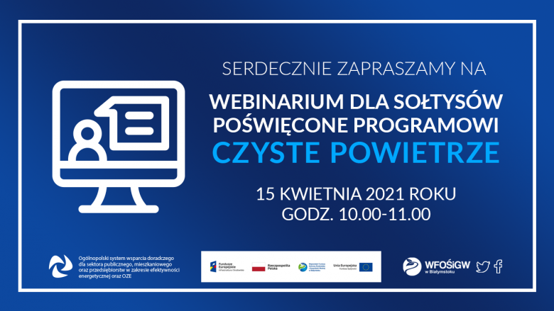 Webinarium dla sołtysów poświęcone programowi Czyste Powietrze