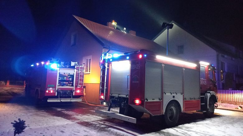 Pożar sadzy w przewodzie kominowym w miejscowości Jakać Borki