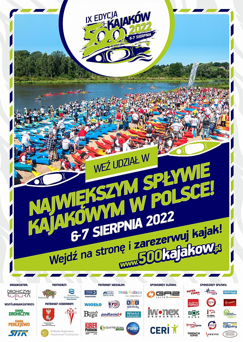 IX edycja 500 kajaków 2022 - zaproszenie
