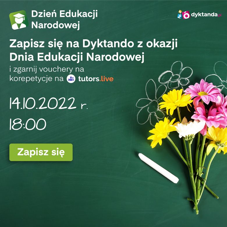 Zapisz się na Dyktando z okazji Dnia Edukacji Narodowej