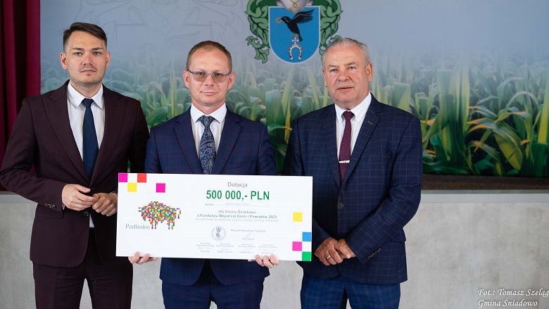 Gmina Śniadowo otrzymała dotację z Funduszu Wsparcia Gmin i Powiatów