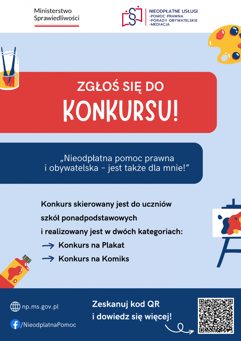 Konkurs „Nieodpłatna pomoc prawna i obywatelska – jest także dla mnie!”